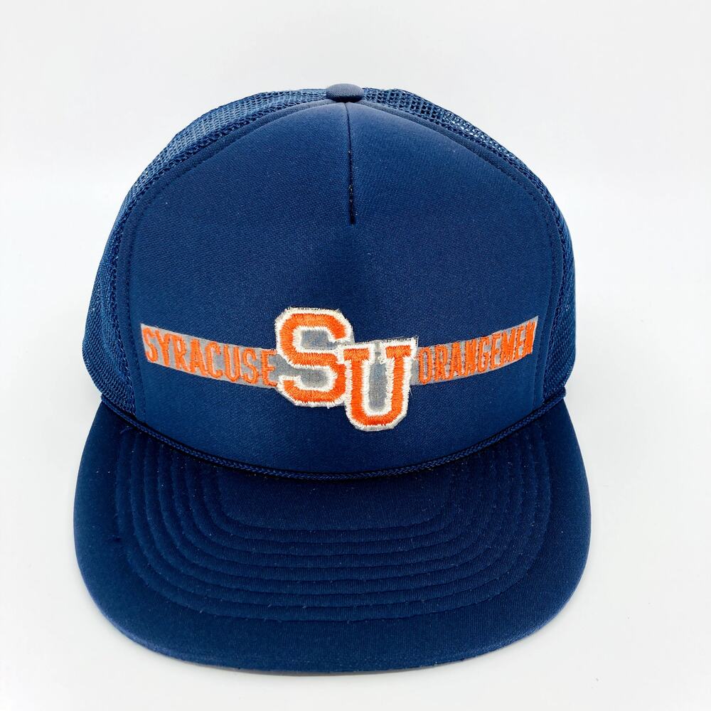Vintage Syracuse University Blue Amtex Snapback Trucker Hat